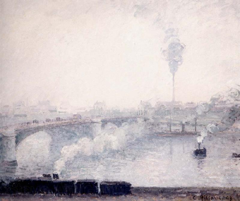 Camille Pissarro Rouen,Effect of Fog Germany oil painting art